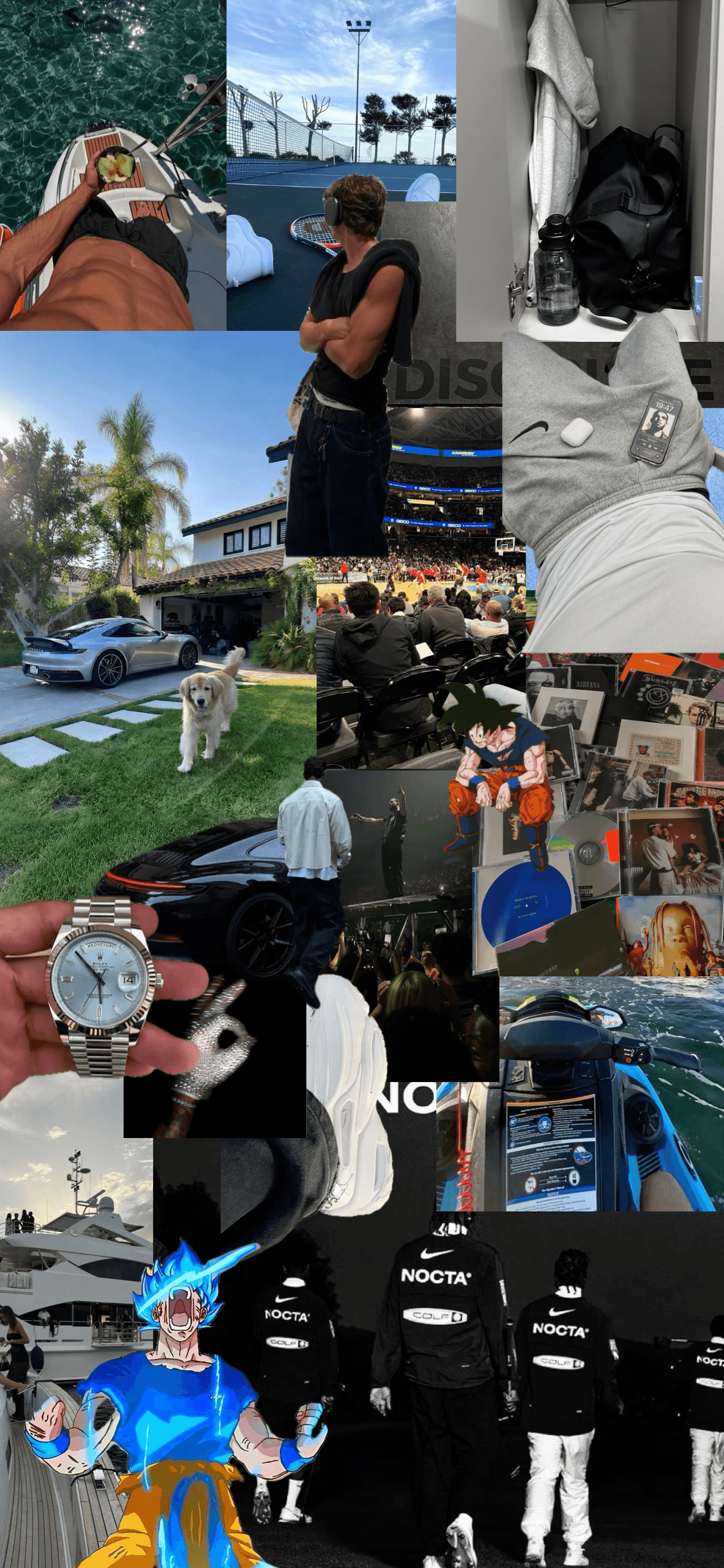 Luxury lifestyle collage