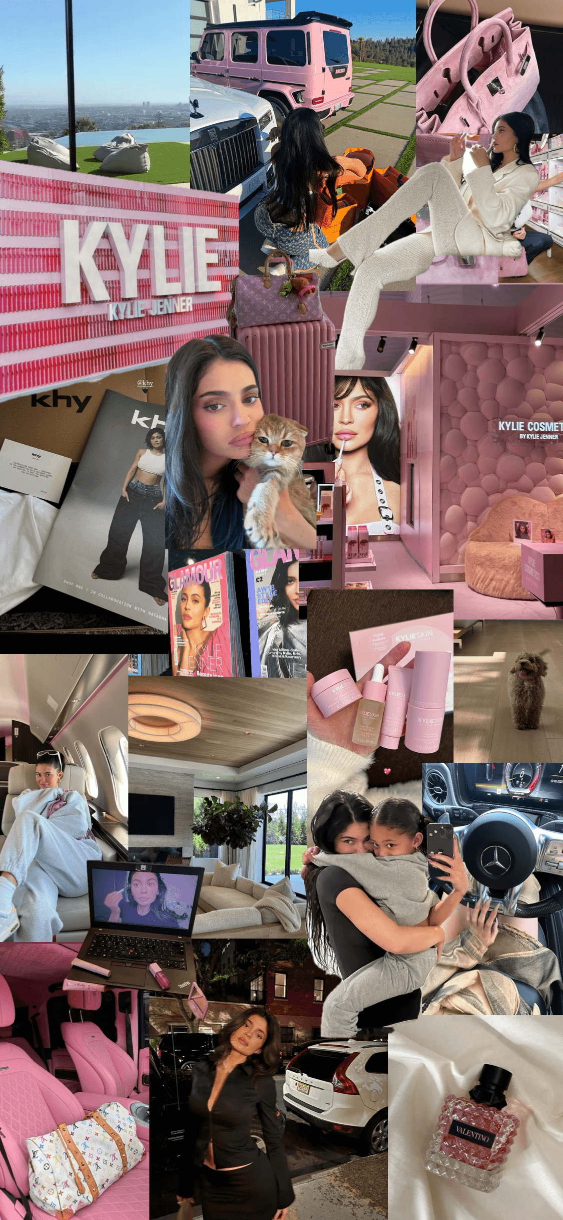 Pink aesthetic collage